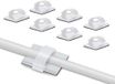 Elfcam® Verstelbare kabelclips voor glasvezelkabels, bevestiging van draad en kabel in huis of kantoor (50 stuks)