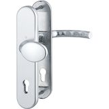 HOPPE 3894193 Veiligheidswisselgarnituur TôKYô-Ö-norm afstand 88 mm, aluminium zilver geanodiseerd, lange plaat profielcilinder voor deurdikte 67-72 mm, zonder kerntrekbeveiliging, klasse 3, 1 stuk