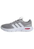 adidas Cloudfoam Flex Laces Shoes Herenschoenen, Mgh Solid Grey/Ftwr White/Better Scarlet, 43 1/3 EU