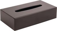 Bolero Zwarte rechthoekige tissue box