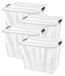 OEM Opbergbox, 55 liter, set van 4, transparant, met clips