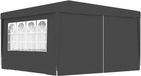 vidaXL Partytent met zijwanden professioneel 90 g/m² 4x4 m antraciet