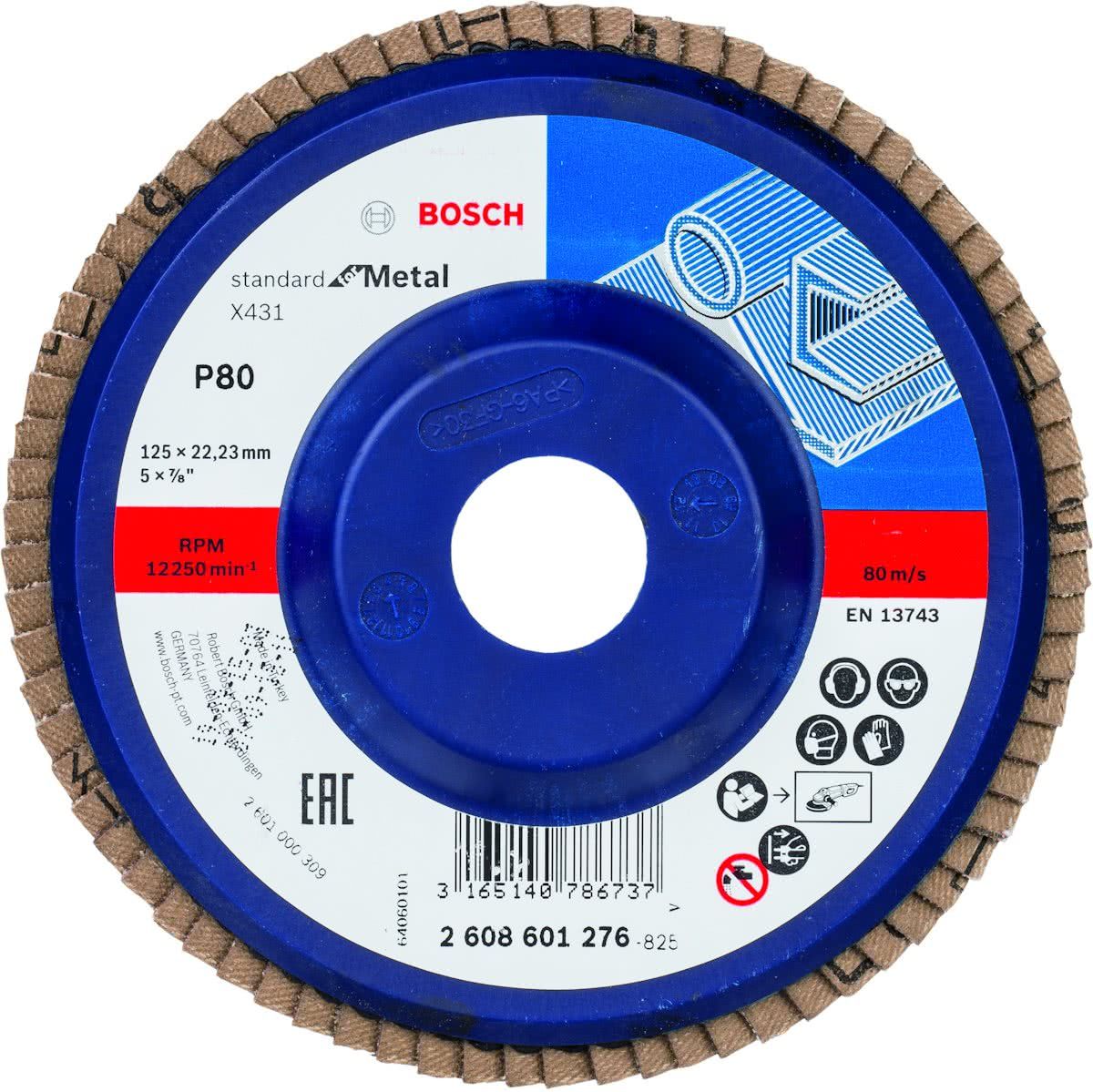 Bosch 1 LAMELSCHIJF 125 STANDARD METAL 80 - 3165140786737