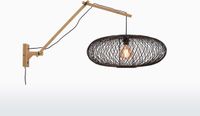 GOOD&MOJO Wandlamp Cango - Bamboe/Zwart - 105x60x60cm - Binnen Scandinavisch,Bohemian