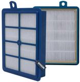 SQOON® - Filtre aspirateur bleu pour Philips, AEG, Electrolux