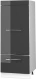 Vicco Opbergkast Fame-Line, Antraciet Hoogglans/Wit, 60 cm