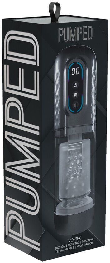 Pumped Vortex - Suction Rotation and Thrusting Masturbator Pump - Gun Metal