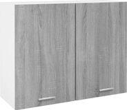 vidaXL Bovenkast Lyon 80x31x60 cm bewerkt hout grijs sonoma eikenkleurig