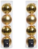 Decoris Boules de Noël - 8 pièces - Or - 10 cm - Verre