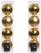 Decoris Boules de Noël - 8 pièces - Or - 10 cm - Verre