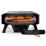 Cozze 17" Pizzaoven Gas Black Edition met roterende pizzasteen Ø 43 cm - 600 °C, pizza in 2 minuten