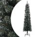 vidaXL Kunstkerstboom met standaard smal 180 cm PVC groen