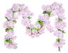 Sakura Set de 4 Guirlandes de Lierre Artificiel 230 cm