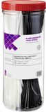 TRU COMPONENTS Kabelbinder 200 mm 2.50 mm Zwart, Natuur 1000 stuk(s)