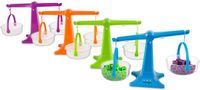 Learning Resources educatief speelgoed nestbare pan balansen set van 4. - 3+