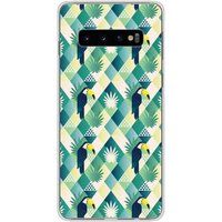 Samsung Galaxy S10 Toucan diamant siliconen hoesje