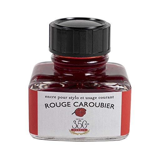 J Hebrin J Herbin 30 ml"D" Inktfles - Robijn Rood