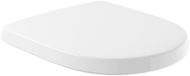 Villeroy & Boch O.novo Wc-bril, toiletdeksel met scharnieren van roestvrij staal, toiletbril van onbreekbaar duroplast, wc-deksel, origineel reserveonderdeel, ovaal, wit alpine, glanzend