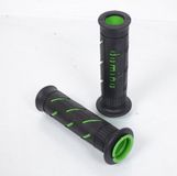 Domino Fluorescerend Groen en Zwart Dominohandvat voor Motorfiets