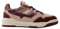 MoEa Chaussures basses à lacets pour femme en bordeaux, beige et marron