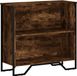 vidaXL Boekenkast 80x31x74,5 cm bewerkt hout gerookt eikenkleurig