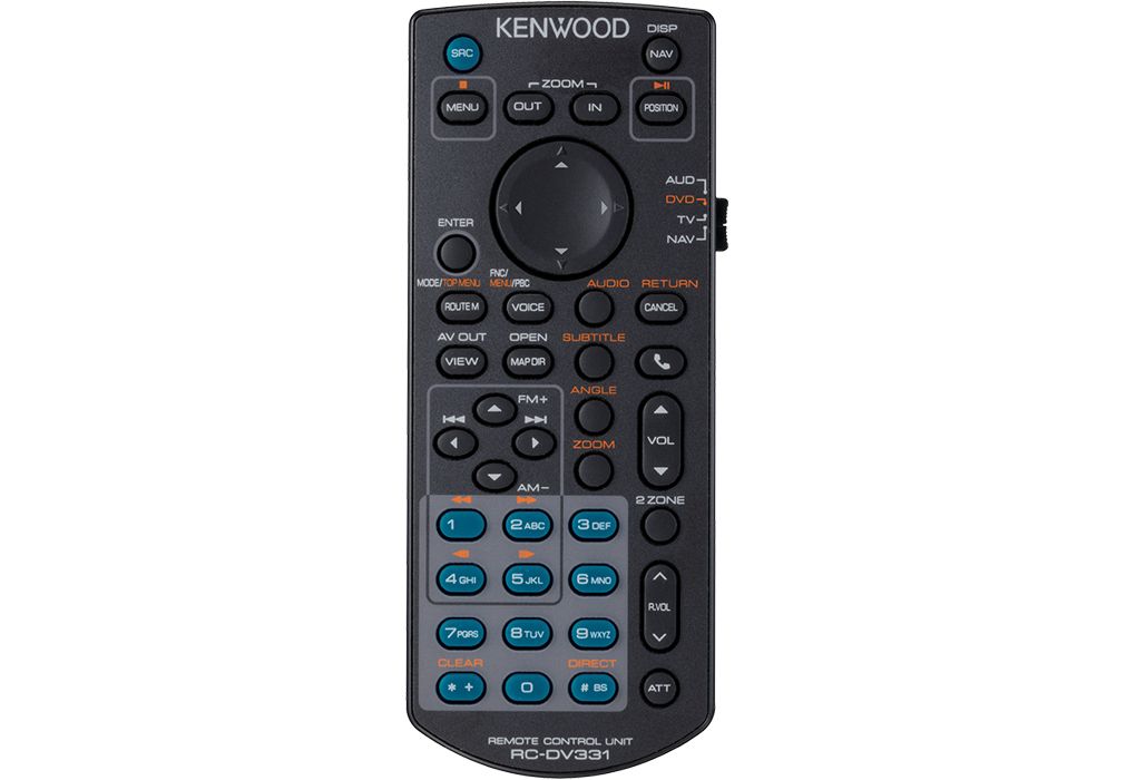 Kenwood KNA-RCDV331 Remote Control - Black