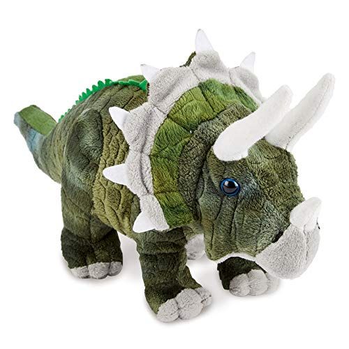 Zappi Co Kinderen Gevulde Zachte Knuffel Triceratops Dinosaurus Zacht Speelgoed (13\"/33cm) Safari dieren Collectie Pluche Teddy Nieuw Geboren Kind Eerst