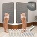 Merkloos / Sans marque Sisal Krabmat - Meubelbescherming voor Katten - Voor de Bank - Grijs, 2 Stuks