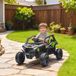 Kawasaki Voiture Électrique Enfant UTV Teryx KRX 1000 12V Double Moteur 25W Télécommandée 2,4GHz Noir