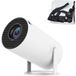 HY300 Pro Mini Portable Projector WiFi 6 Bluetooth Android 11 4K Support 150 ANSI Auto Keystone Correction 180° Rotation Home Cinema (720P Native)