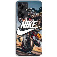 Nike Hoesje voor Xiaomi Redmi 13C 5G Nike-logo wit motorwiel Maniacase