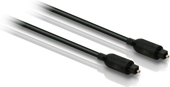 Philips SWA2302W/10 Glasvezel Audiokabel - 1,5 m - Zwart