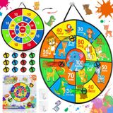 Solidchoice - Jeu de fléchettes pour enfants avec cible pliable double face