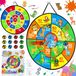 Solidchoice - Jeu de fléchettes pour enfants avec cible pliable double face