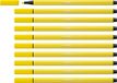 Stabilo Pen 68 - Feutre de coloriage - Citron Jaune - Boîte 10 pièces