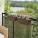 VidaXL Rail 2 stuks bruin 50 x 17 x 17 cm metaal