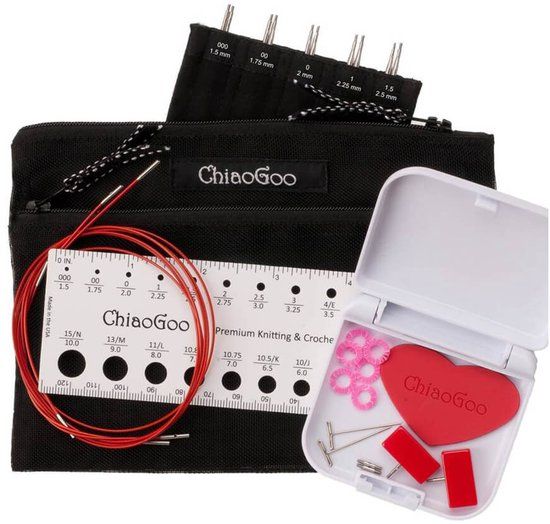 ChiaoGoo TWIST Lace vrws. puntenset 13cm 1.50-2.50mm