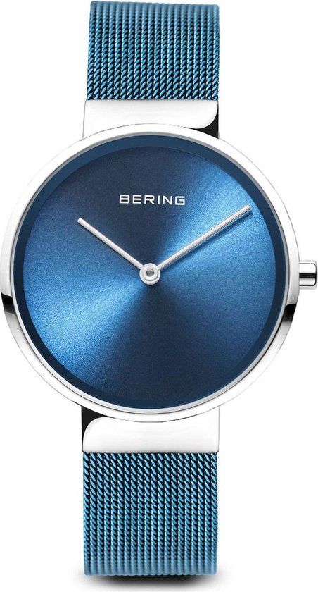 Bering Unisex Horloge 14531-308 - Blauw - 31 mm - Stalen Band