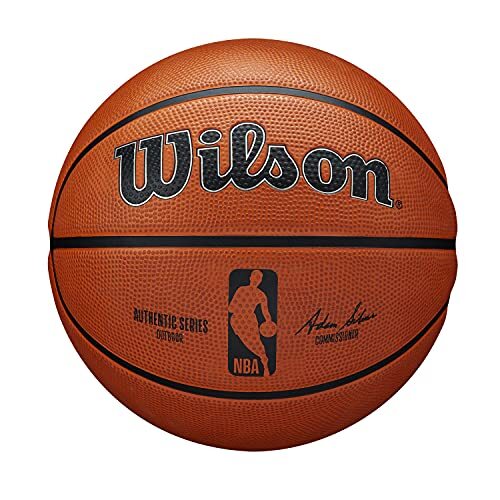 Wilson Basketbal NBA AUTHENTIC SERIES, Outdoor, Tackskin rubber, maat: 7, bruin