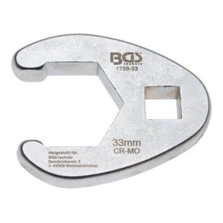 BGS Crowfoot Wrench 1/2" Drive 33mm