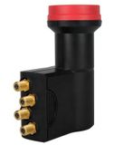 Megasat Diavolo Quad LNB 10,7 - 12,75 GHz Zwart, Rood
