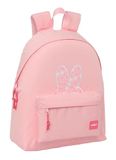Safta Miffy Flores Dagrugzak voor kinderen, kwaliteit en maximale sterkte, comfortabel en veelzijdig, 33 x 15 x 42 cm, Roze Paal, M, Casual