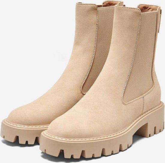 ONLY ONLBETTY-1 NUBUCK PU BOOT - NOOS - Bruin - Maat 41 - Vrouwen