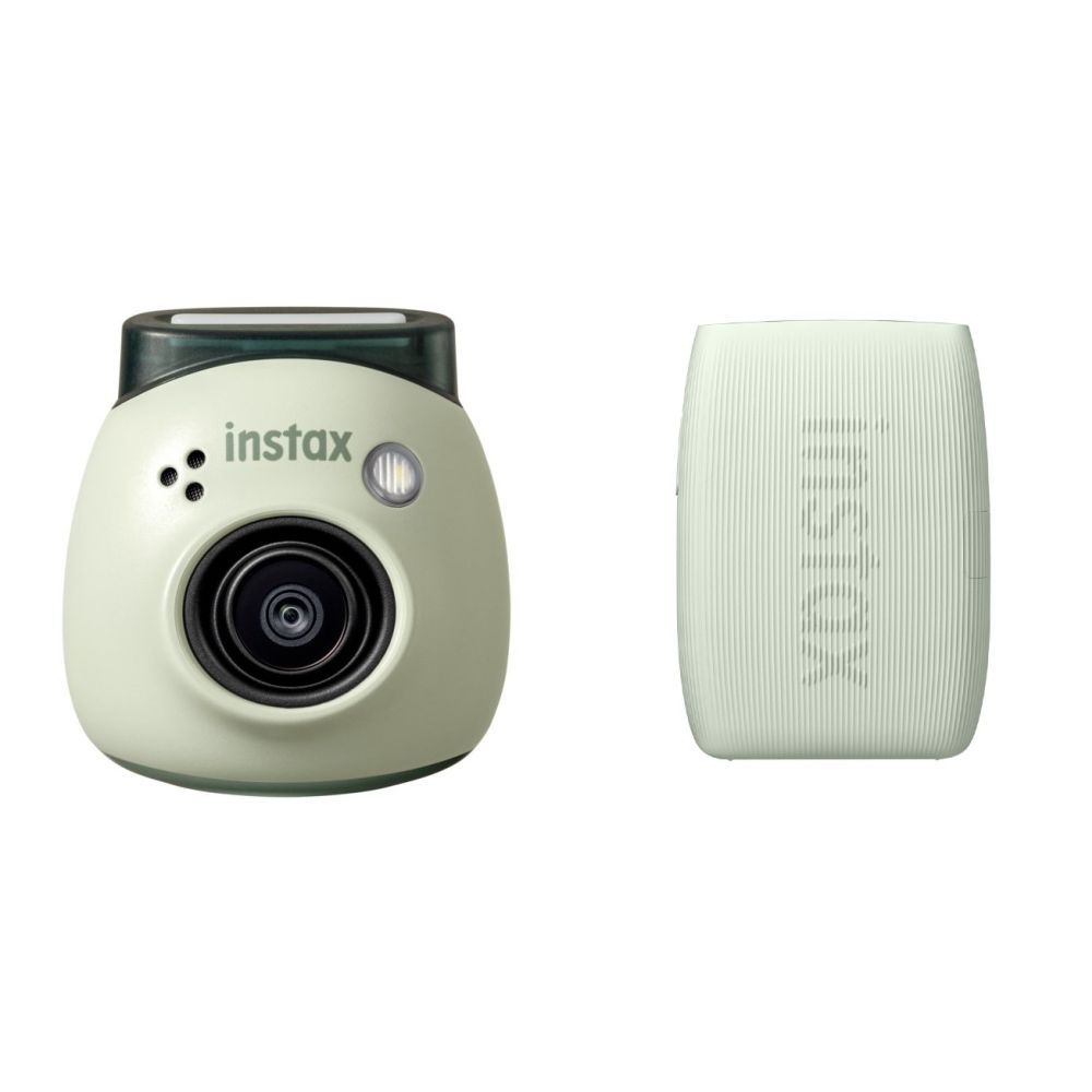Fujifilm INSTAX PAL Digital Camera & mini Link 3 Printer Bundle - Pistachio Green & Sage Green
