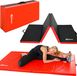 Faltbare Weichbodenmatte RG20 dicke Boden-Turnmatte XL 200x100x5 cm Rot-Schwarz