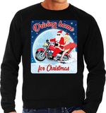 Bellatio Decorations Shoppartners Bv Foute kersttrui sweater - motorliefhebbers - driving home for christmas - zwart - heren - bikers M