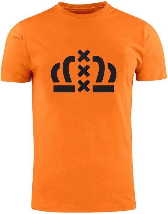 Sol's Kroon XXX Oranje T-shirt Unisex - L - Koningsdag