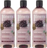 sarcia.eu ITINERA - Gladmakende Body Wash met Toscaanse rode druiven, 95% natuurlijke ingrediënten, 370 ml (3 stuks)