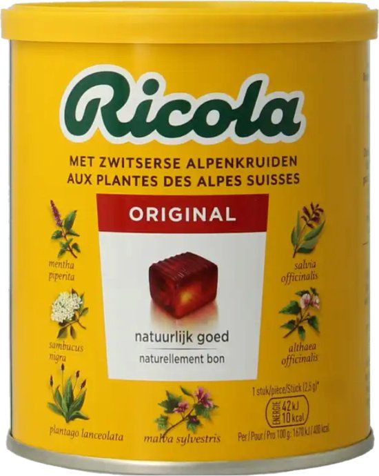 Ricola Zwitserse Original - 250g - Kruidenbonbons