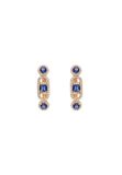 Gaya Leo E-Commerce Ltd. Gaya Earrings Rose Gold Navy Multi Zirconia Women